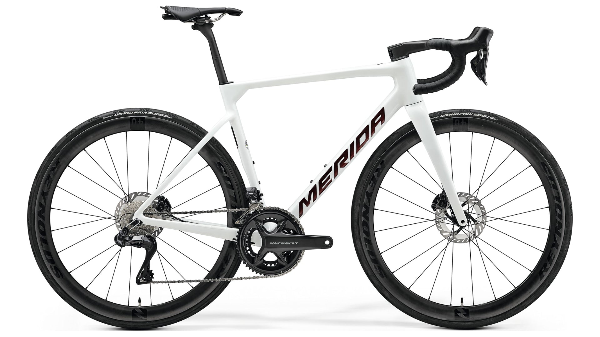 2025 Merida Scultura 8000 Ultegra Di2 White Red Velo Bavarian