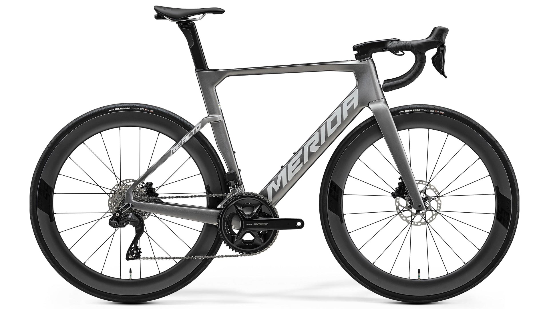 MERIDA REACTO 6000 105 DI2 GUNMETAL GREY/SILVER MEDIUM